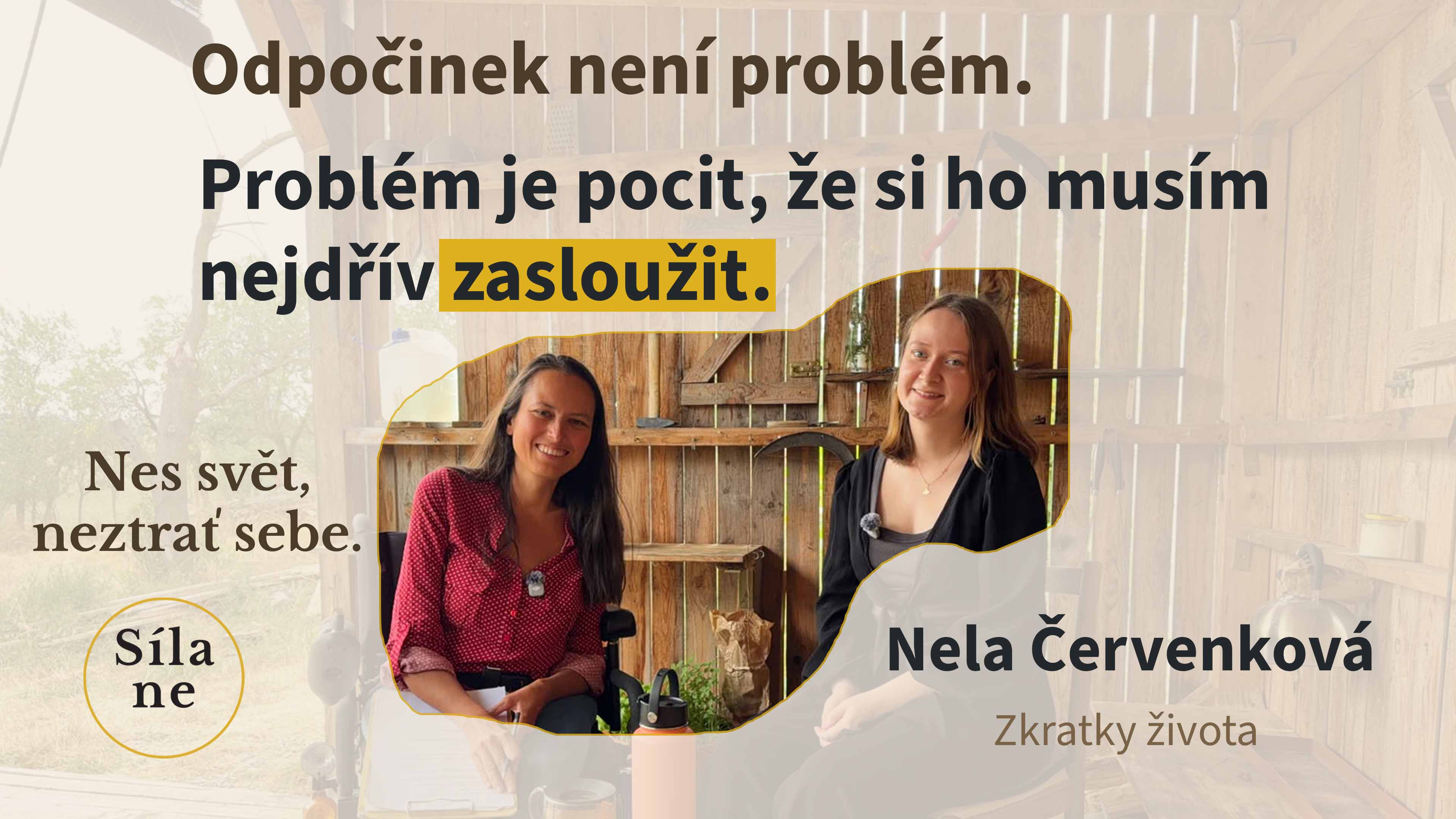 Karolína Chovancová v rozhovoru s Nela Červenková